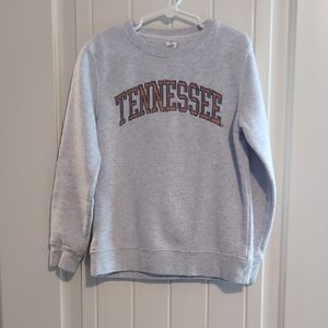 Gray 'Tennessee' Crewneck Sweatshirt - Orange Lettering